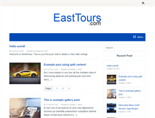 Tablet Screenshot of east-tours.com